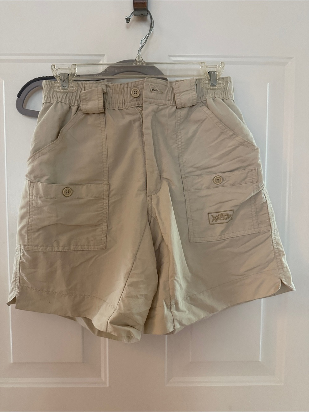 Aftco khaki shorts 28 with long inseam
